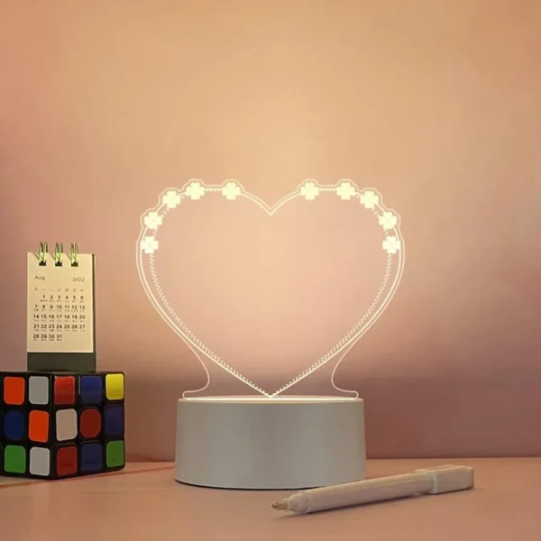 Love Note Board Creative Led Night Light USB Message Board - Image 3