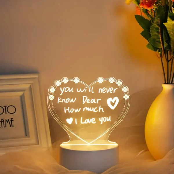 Love Note Board Creative Led Night Light USB Message Board - Image 4