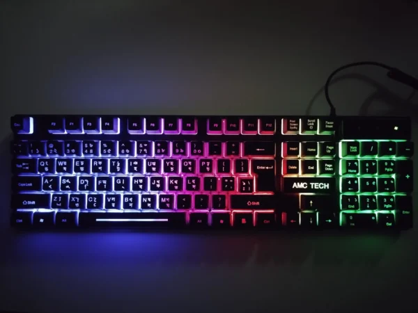 AMC Tech RGB Gaming Keyboard With Bangla Layout - Image 5