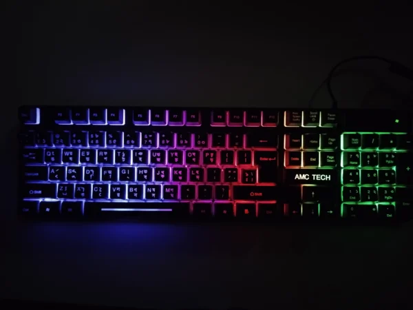 AMC Tech RGB Gaming Keyboard With Bangla Layout - Image 3