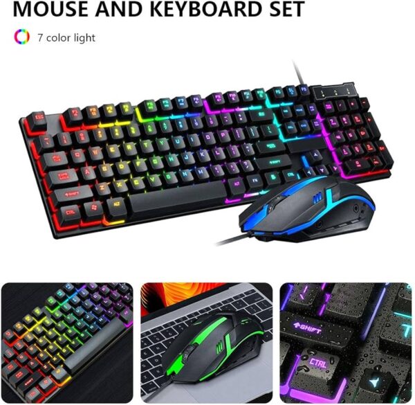 RGB Pro Gaming Combo Keyboard & Mouse with Bangla Layout