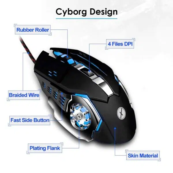 TINJI TJ-1 Wired USB Gaming Mouse - Image 2