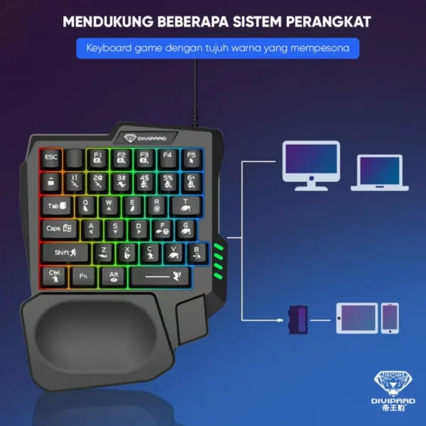 One-Handed Mechanical Gaming Keyboard - Image 2